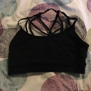 Fabletics Black strappy bra, fits like XS